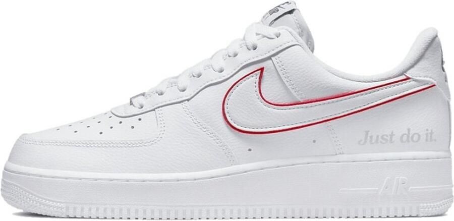Nike Air Force 1 White University Red Noble Green Schoenmaat 42 1 2 Sneakers DQ0791 100 - Foto 4