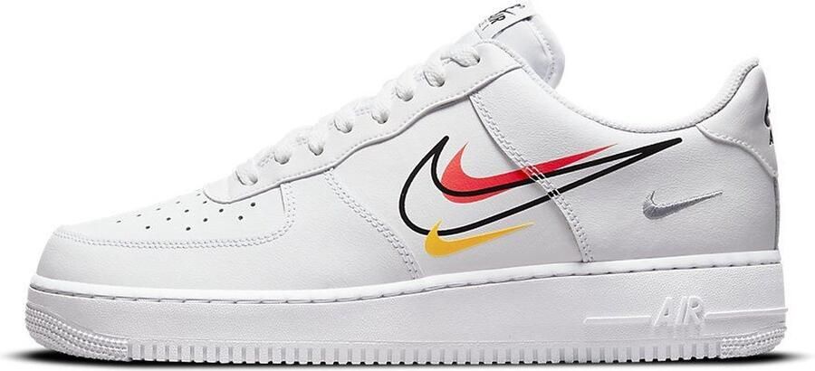 Nike Air Force 1 Low Multi Swoosh White Sneakers Unisex