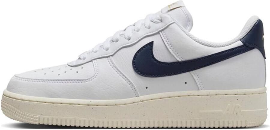 Nike Air Force 1 '07 Next Nature White Pale Ivory Metallic Gold Obsidian- White Pale Ivory Metallic Gold Obsidian - Foto 3