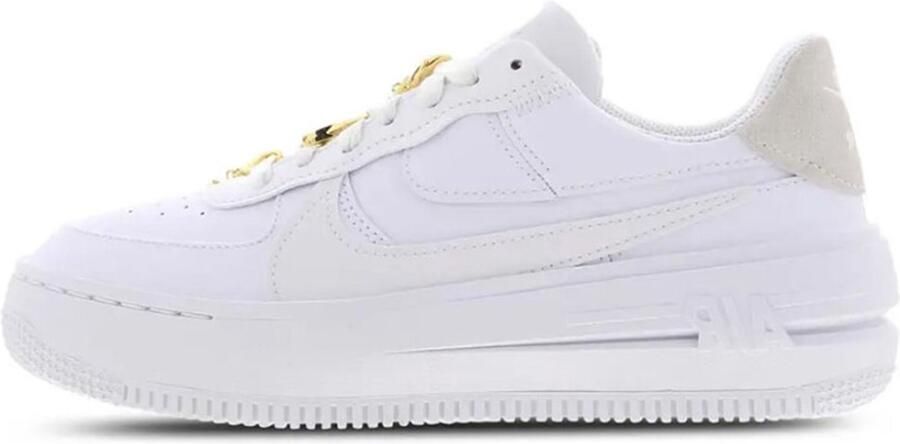 Nike Wmns Air Force 1 Low Platform Basketball Schoenen white summit white metallic gold maat: 36.5 beschikbare maaten:38.5 40.5 36.5 - Foto 2