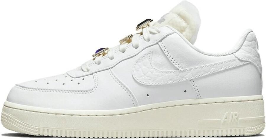 Nike Air Force 1 Low Premium Jewels Edition Dames Sneakers Schoenen Wit DN5463 - Foto 4