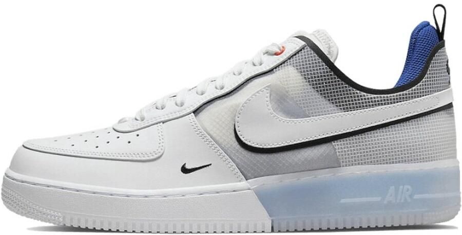 Nike Air Force 1 React White Light Photo Blue Deep Royal Blue White