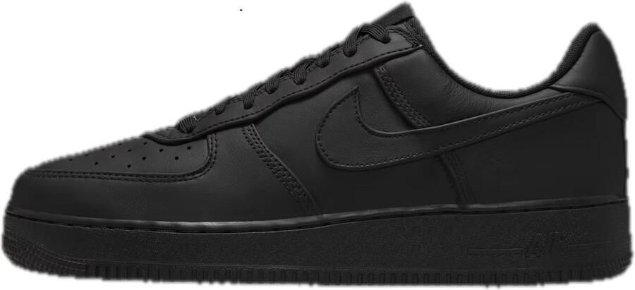 Nike Air Force 1 Low Retro Premium Triple Black Sneakers Heren