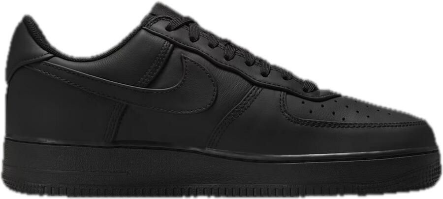 Nike Air Force 1 Low Retro Premium Triple Black Sneakers Heren
