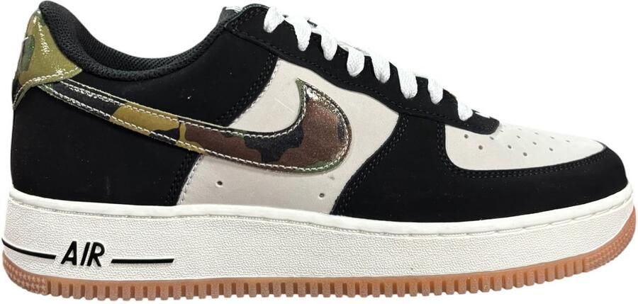 Nike Air Force 1 Low Retro Sneakers Zwart Wit Camo