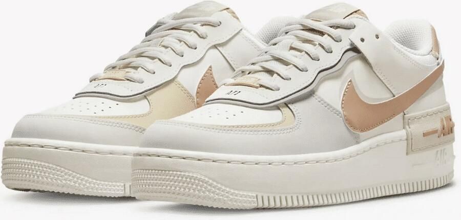 Nike Wmns Air Force 1 Shadow Basketball Schoenen sail hemp fossil light bone maat: 42 beschikbare maaten:36.5 37.5 42 - Foto 3