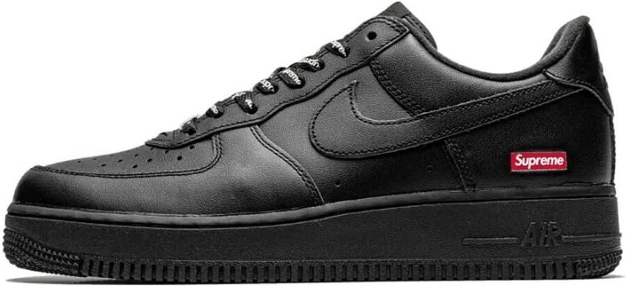 Nike x Supreme Air Force 1 Low SP Heren Schoenen Sneakers Zwart CU9225