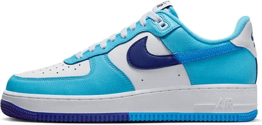 Nike Air Force 1 Low '07 LV8 Split Light Photo Blue Deep Royal DZ2522-100 Sneakers - Foto 2