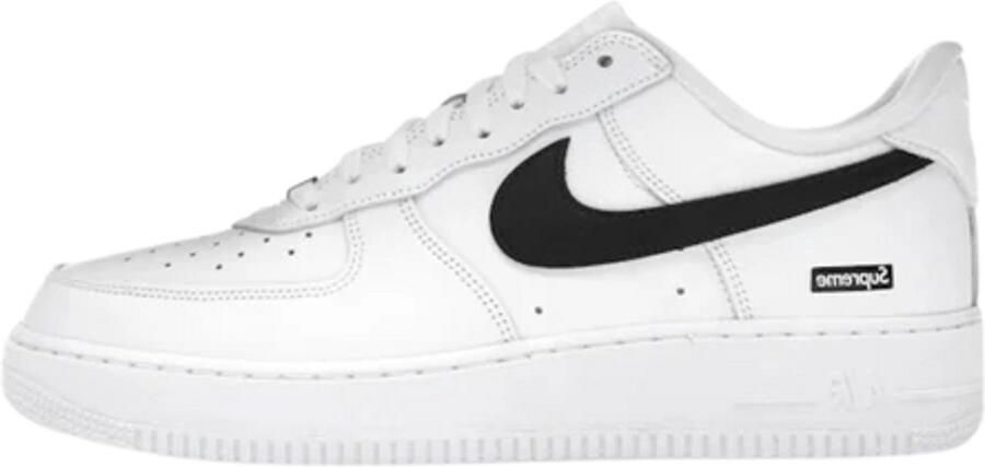 Nike Lage Sneakers Air Force 1 Low Supreme White Black