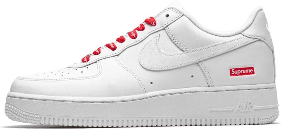 Nike x Supreme Air Force 1 Low SP Sneakers Schoenen Wit CU9225 - Foto 5