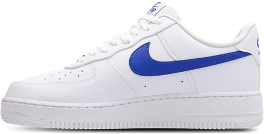 Nike Air Force 1 Low White Game Royal Sneakers Unisex Wit Blauw