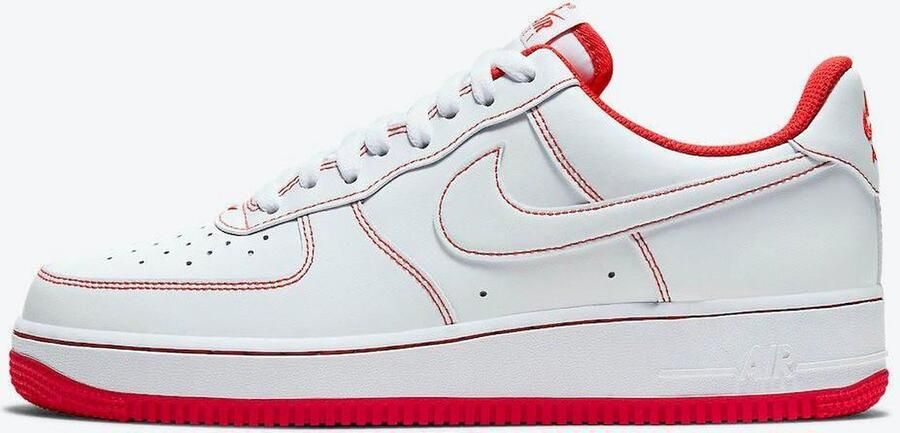 Nike Air Force 1 '07 Heren White University Red White Heren