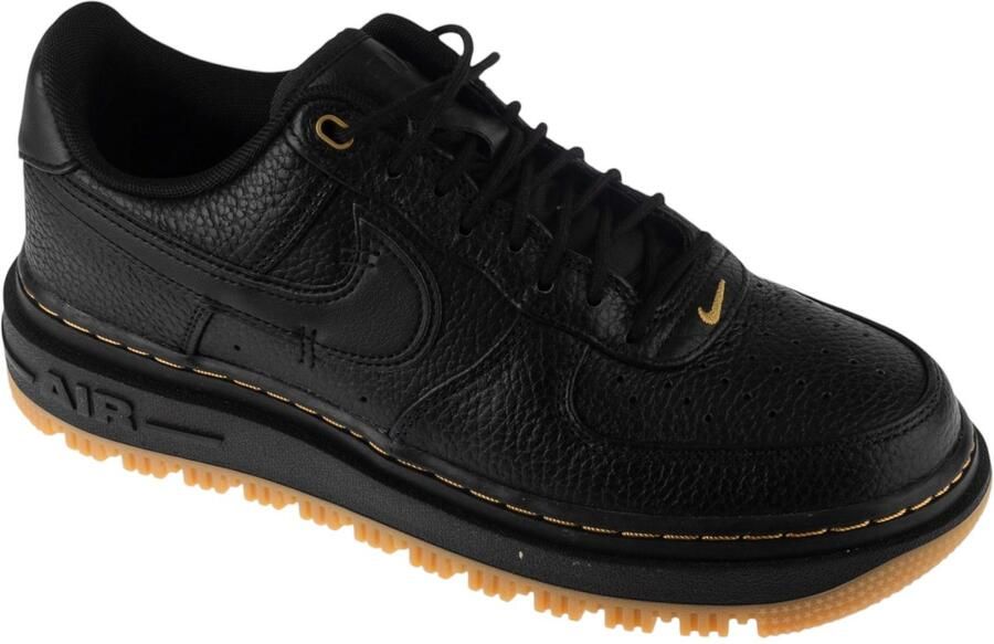 Nike Air Force 1 Luxe Basketball Schoenen black black bucktan gum yellow maat: 43 beschikbare maaten:41 42.5 43 45 - Foto 2