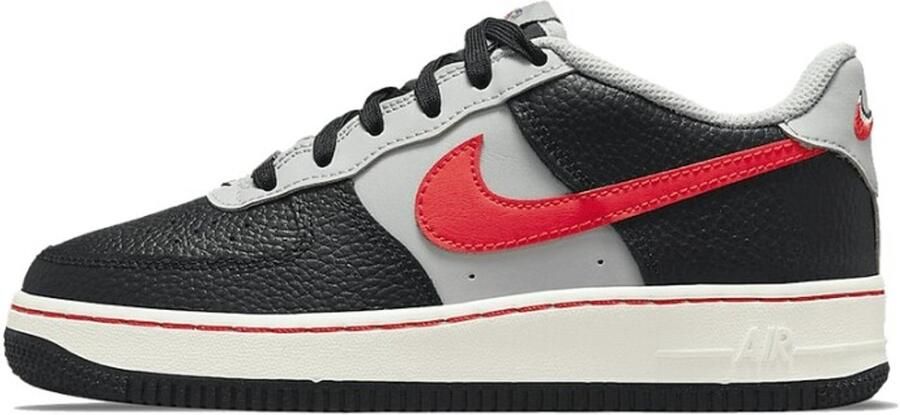 Nike Air Force 1 LV8 EMB (GS) Kindersneakers Zwart Grijs Rood - Foto 2