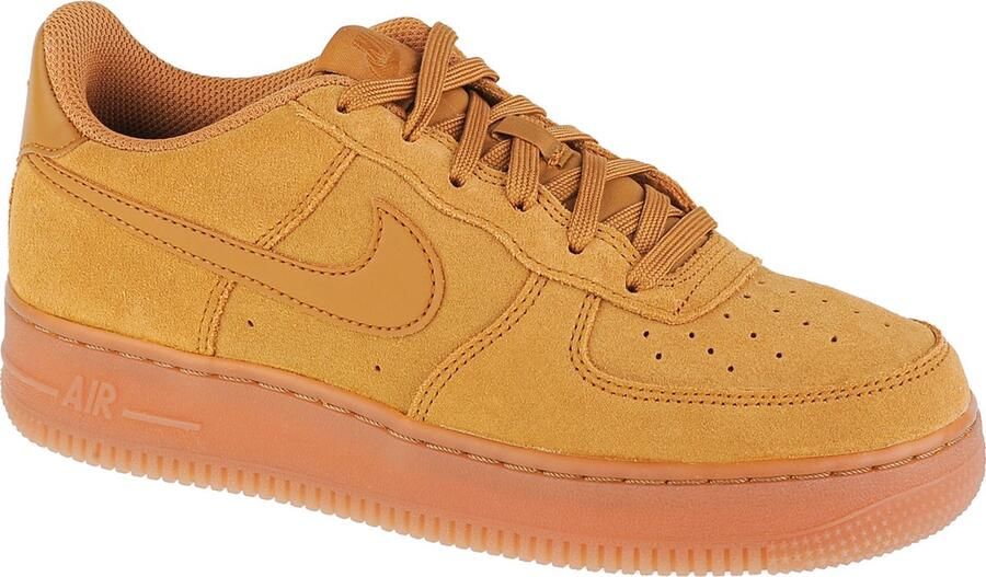 Nike Air Force 1 Lv8 3 (gs) Basketball Schoenen wheat wheat gum light brown maat: 40 beschikbare maaten:36.5 37.5 38.5 39 40 - Foto 2