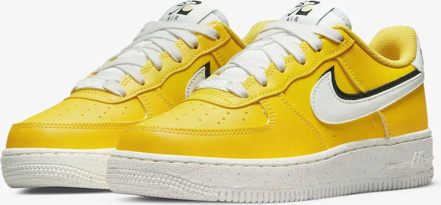 Nike AIR FORCE 1 LV8 Kinder Sneakers Geel Wit - Foto 2