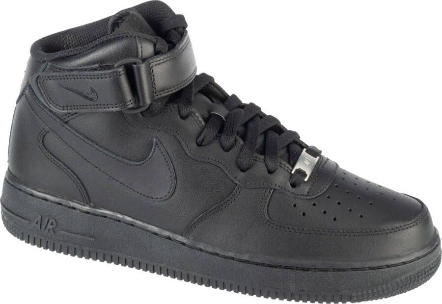 Nike Air Force 1 Mid 07 Triple Black Heren Sneakers Schoenen Zwart CW2289
