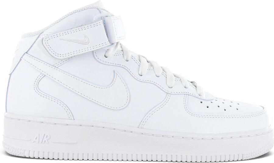 Nike Air Force 1 Mid basisschool Schoenen White Leer Textil Foot Locker