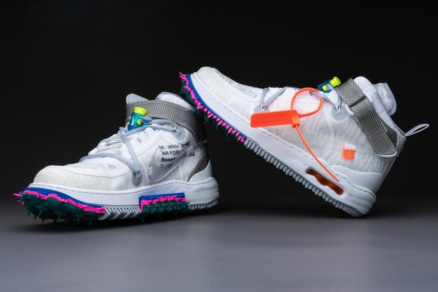 Nike Air Force 1 Mid Off-White DO6290-100 Wit Schoenen - Foto 3
