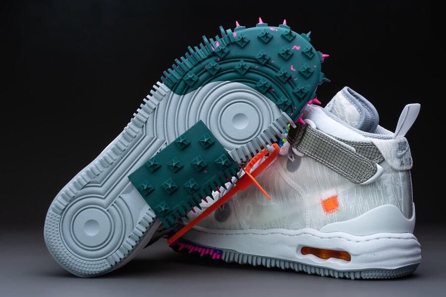 Nike Air Force 1 Mid Off-White DO6290-100 Wit Schoenen - Foto 5