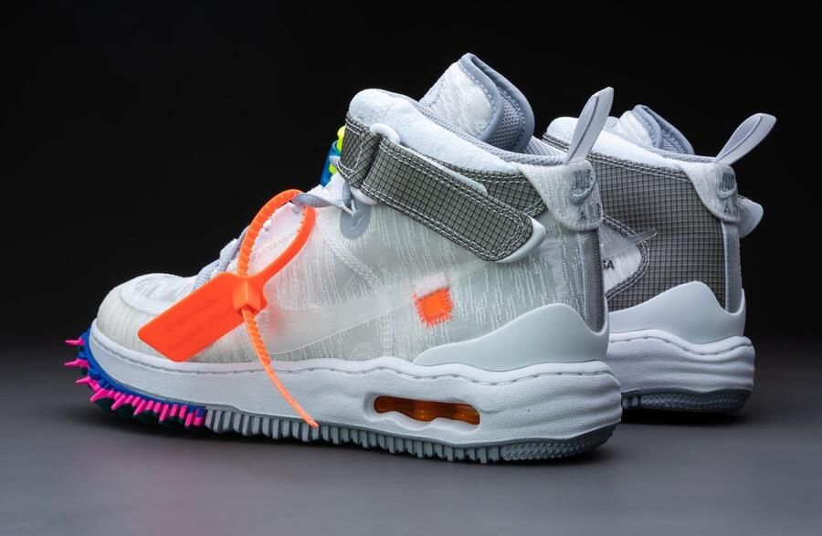 Nike Air Force 1 Mid Off-White DO6290-100 Wit Schoenen - Foto 7
