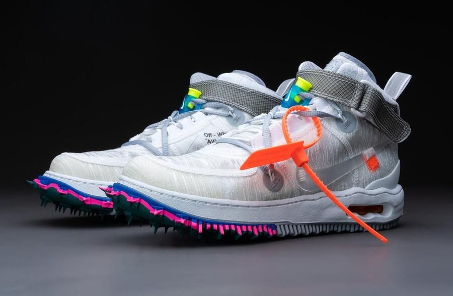 Nike Air Force 1 Mid Off-White DO6290-100 Wit Schoenen - Foto 6