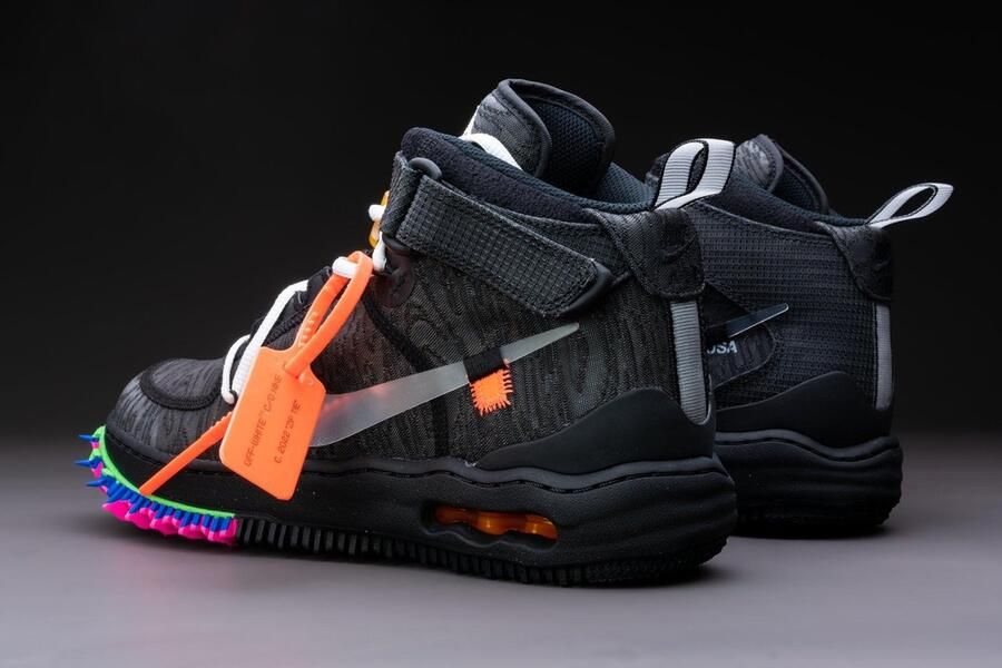 Nike Air Force 1 Mid Off-White Black DO6290-001 Wit Schoenen - Foto 3