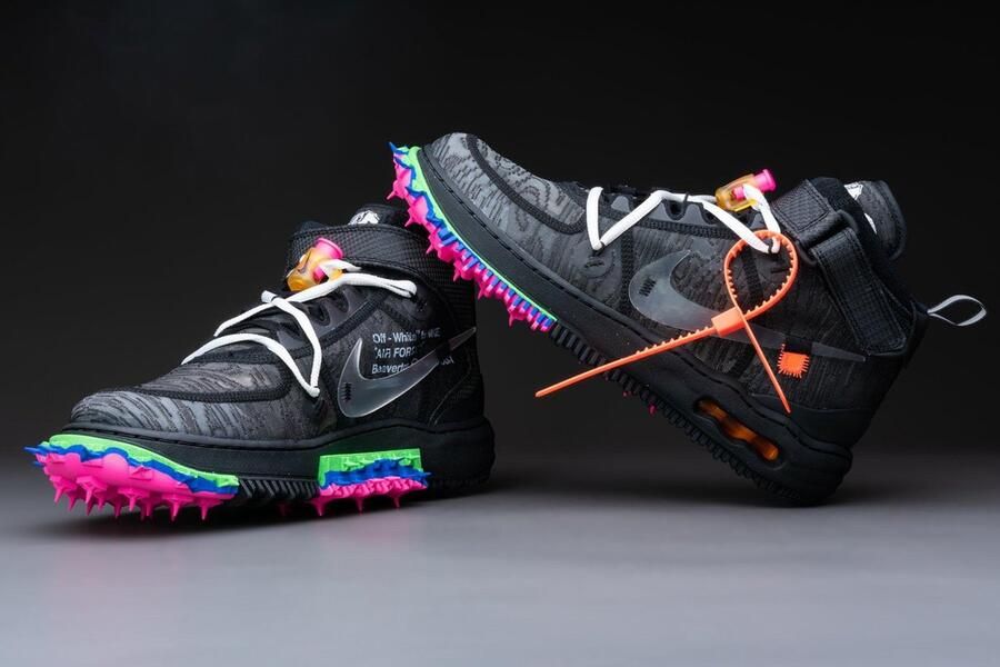 Nike Air Force 1 Mid Off-White Black DO6290-001 Wit Schoenen - Foto 4