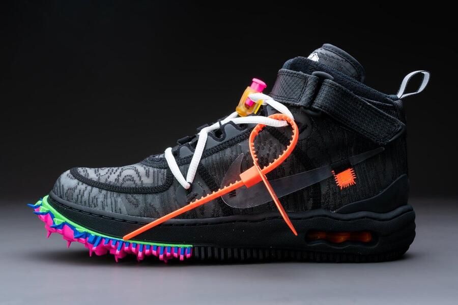 Nike Air Force 1 Mid Off-White Black DO6290-001 Wit Schoenen - Foto 6