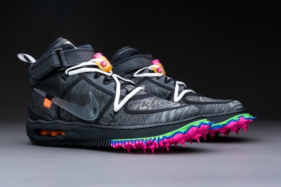 Nike Air Force 1 Mid Off-White Black DO6290-001 Wit Schoenen - Foto 7