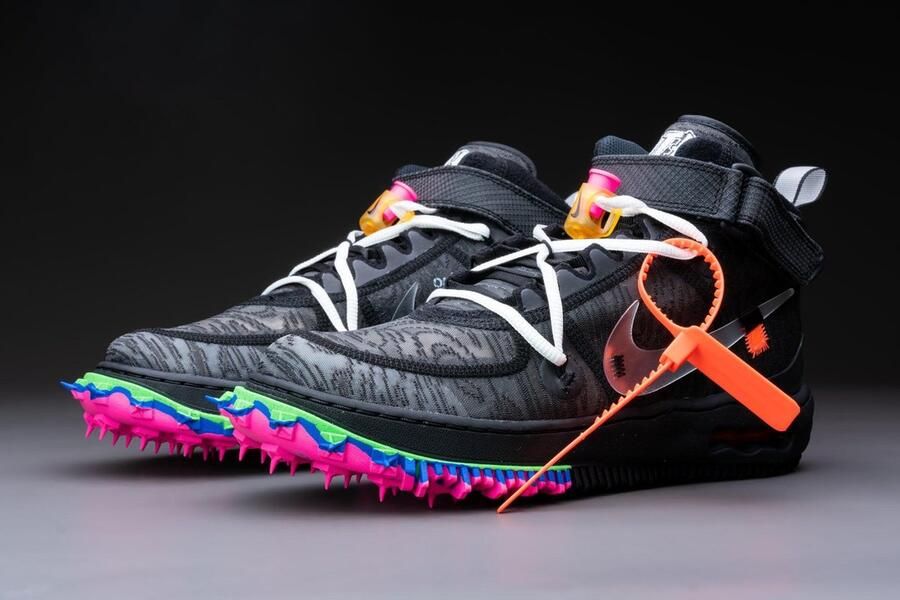 Nike Air Force 1 Mid Off-White Black DO6290-001 Wit Schoenen - Foto 8