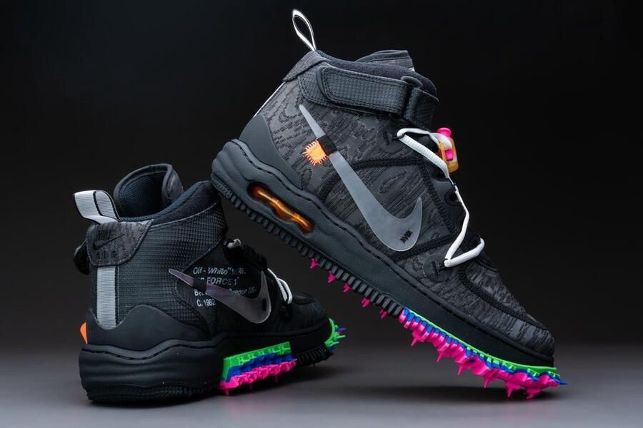 Nike Air Force 1 Mid Off-White Black DO6290-001 Wit Schoenen - Foto 10