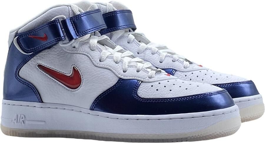 Nike Air Force 1 Mid QS ''Independence Day'' Sneakers Unisex Wit Rood - Foto 3