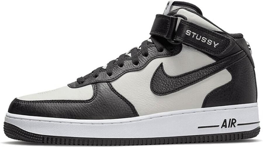 Nike Air Force 1 Mid Stüssy Light Bone Black DJ7840-002 Sneakers Dames - Foto 2