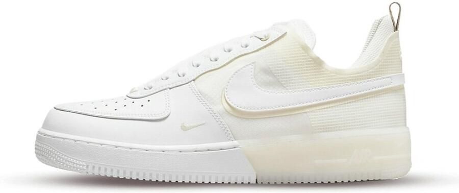 Nike Air Force 1 React White White Coconut Milk Lt Iron Ore Schoenmaat 38 1 2 Sneakers DH7615 100 - Foto 2