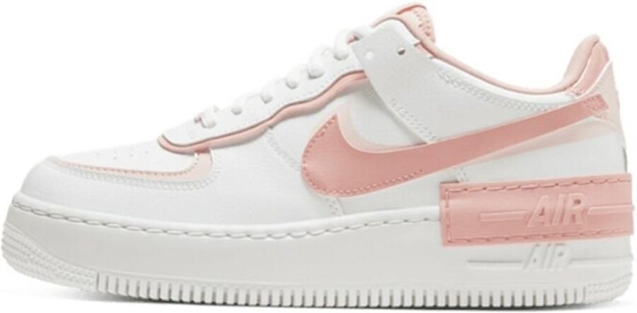 Nike Air Force 1 Shadow Limited Edition Wit Roze Sneakers Doos zonder deksel