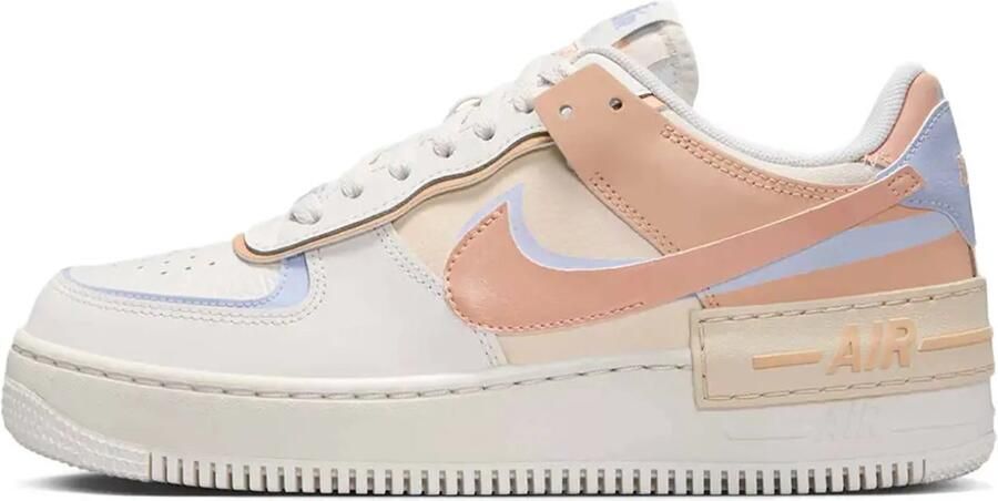 Nike Air Force 1 Shadow Wmns White Onyx Sneakers Unisex Wit Paars Oranje