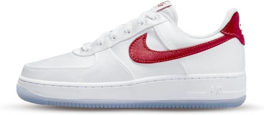 Nike Air Force 1 Low '07 Satin White Varsity Red DX6541 - Foto 4