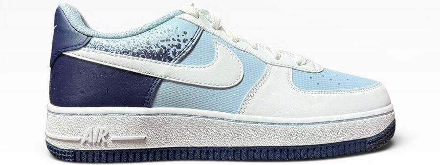 Nike Air Force 1 Sneakers Kinderen Wit Blauw