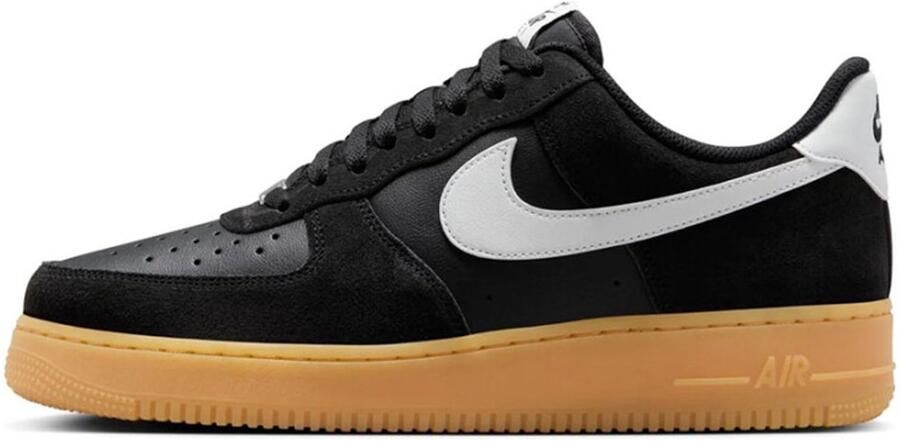 Nike Air Force 1 Low '07 LV8 Zwart Wit Gum Sneakers Doos Zonder Deksel