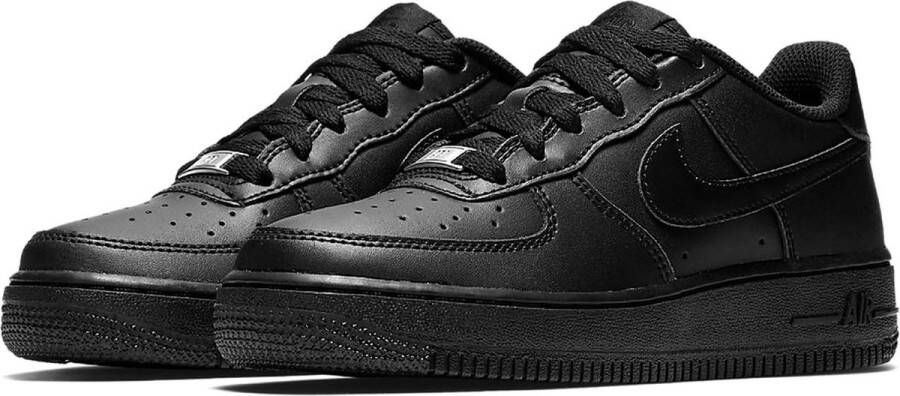 Nike Kids Air Force 1 Gs Low Black Black Black Shoes grade school 314192 009