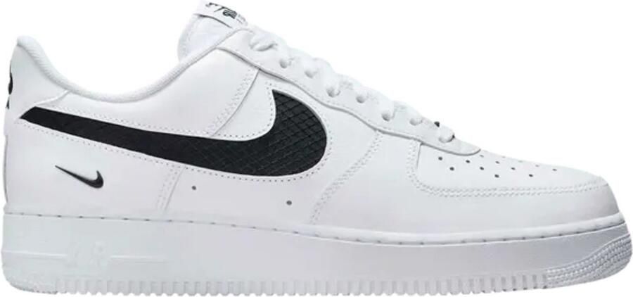 Nike Air Force 1 '07 LV8 Nylon Swoosh Sneakers Unisex Wit Zwart - Foto 4