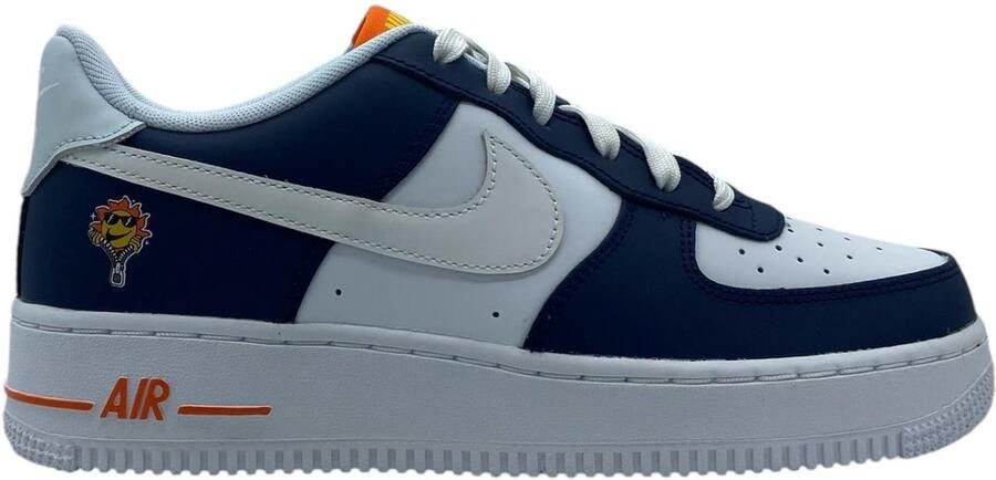 Nike Air Force 1 Low Lv8 Bg (gs) Basketball Schoenen midnight navy white blue tint maat: 37.5 beschikbare maaten:36.5 37.5 38.5