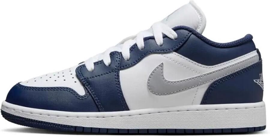 Jordan Kinderschoenen Air 1 Low White Midnight Navy Wolf Grey White Midnight Navy Wolf Grey - Foto 2