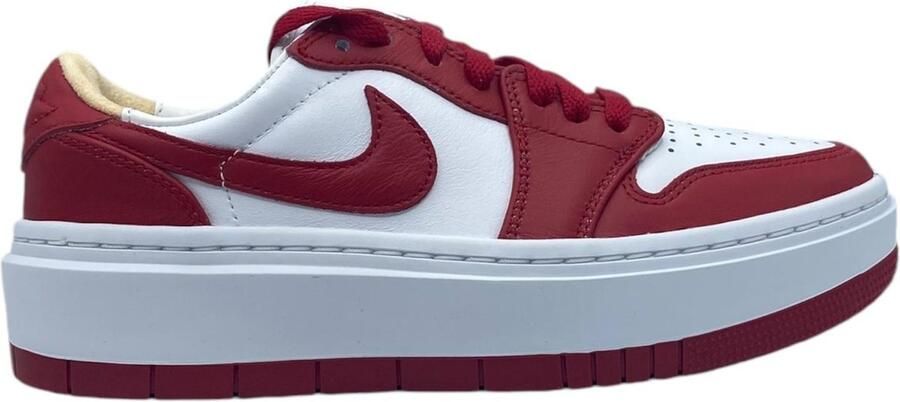 Nike Air Jordan 1 Low Elevate Rood Wit Sneakers Dames Doos Zonder Deksel