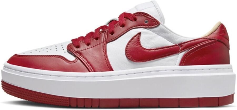 Nike Air Jordan 1 Low Elevate Rood Wit Sneakers Dames Doos Zonder Deksel