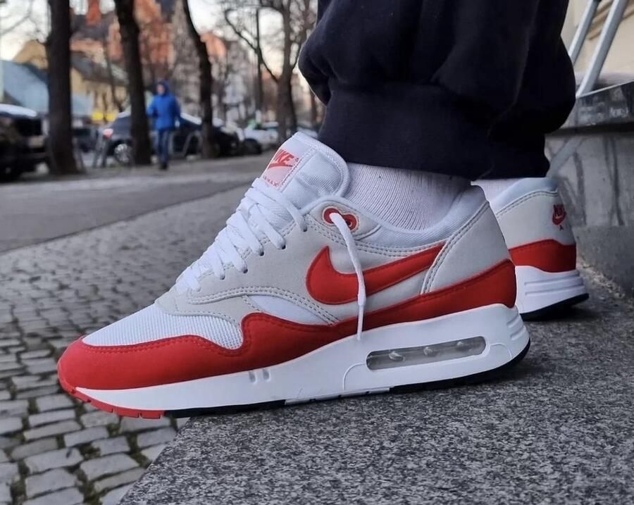 Nike Air Max 1 86 OG Big Bubble DO9844 Sneakers Unisex 100 White University Red s - Foto 9