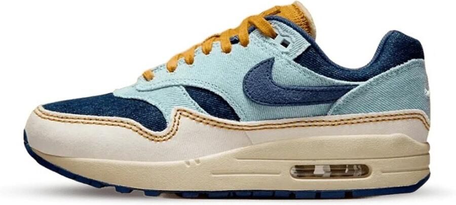 Nike Air Max 1 '87 Wmns Denim Aura Sneakers Unisex Blauw Bruin Wit - Foto 2