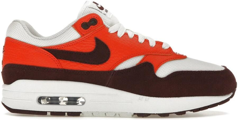 Nike Herenschoenen Air Max 1 Summit White Picante Red Burgundy Crush- Heren Summit White Picante Red Burgundy Crush - Foto 2