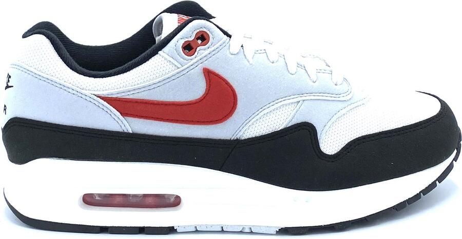 Nike Air Max 1 Running Schoenen white university red pure platinum black maat: 42.5 beschikbare maaten:42.5 43 45 - Foto 2